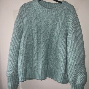 A New Day knit sweater Crewneck Pullover Sweater Large Green